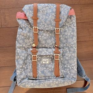 Herschel Supply Company Blue Floral Backpack